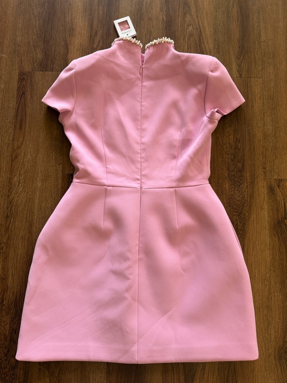 New Nadine Merabi Simone Pink Mini Dress - Picture 7 of 7